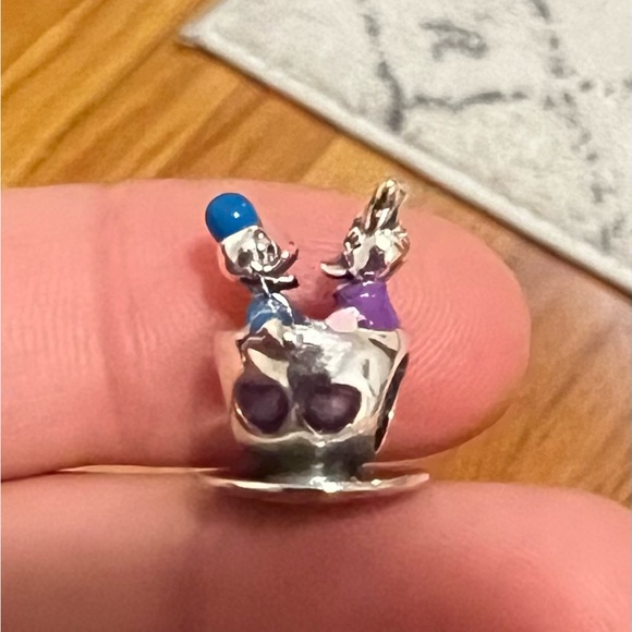 Donald Duck and Daisy Duck Teacup Charm by Pandora – Mad Tea Party Disney Parks - Picture 9 of 10